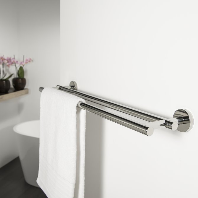 Double towel rack