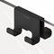 shower cubicle hook black with glass opmaak