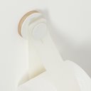 closeup toiletrolhouder hang hout