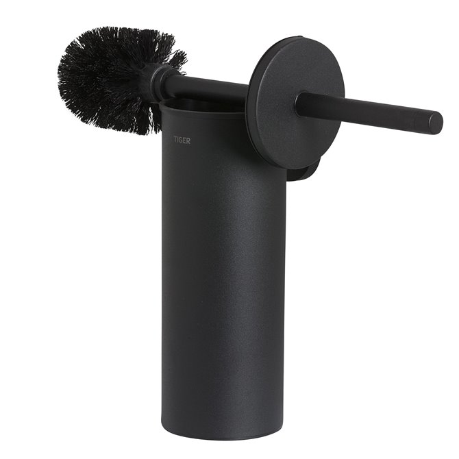 Toilet brush & holder Blackproductfoto unbox