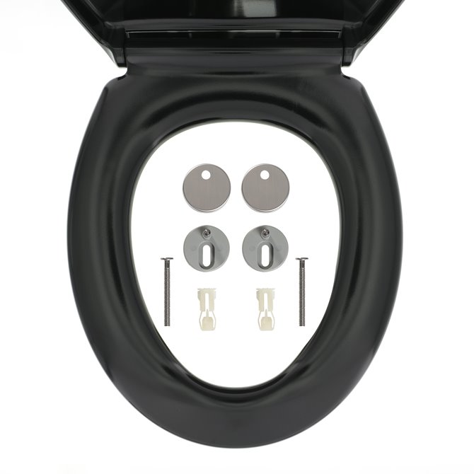 Tiger Tiger Ventura Abbatant de WC avec couvercle Duroplast Noir