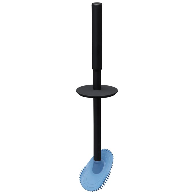 Poils de rechange pour brosse WC : touffe avec tige (noir)