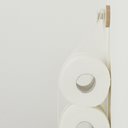 functioneel toiletrolhouder hang hout