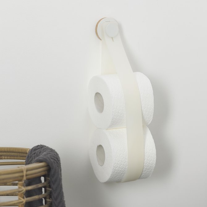 sfeertoiletrolhouder hang hout
