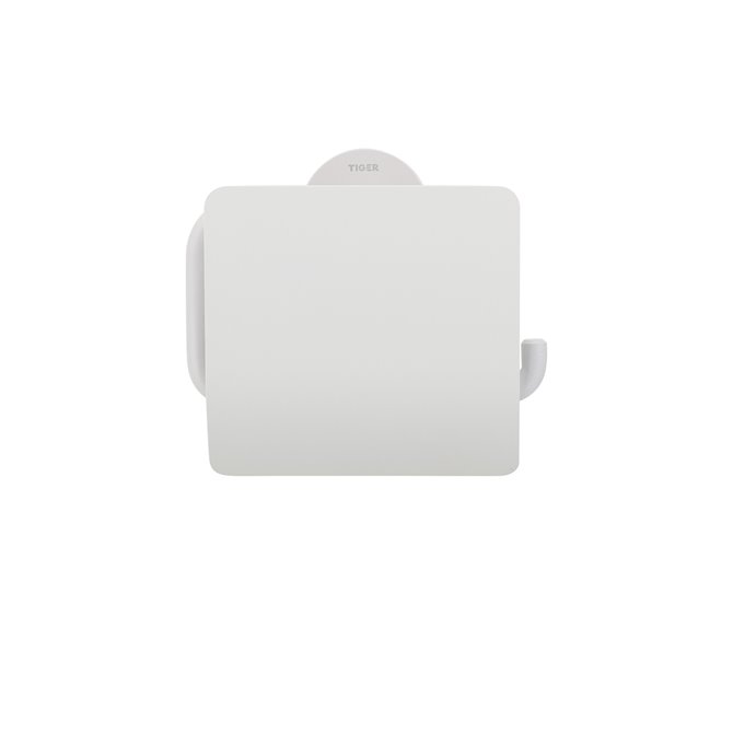 toilet roll holder with cover front