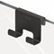 caddy shower cubicle hook black with glass