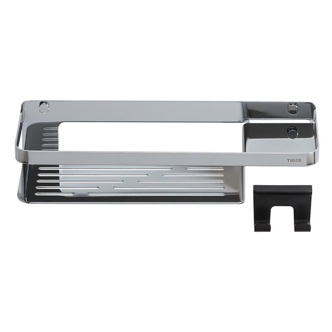 caddy shower basket with hook chrome front2