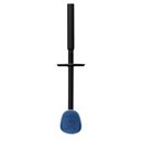 Toilet brush flexible Black FRONTAAL achter met deksel