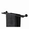 Double towel rack Black productfoto plus