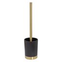 Freestanding toilet brush & holder  Brass brushed black VRIJSTAAND