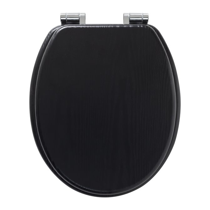 Tiger - Tiger Blackwash Toilet seat with lid MDF Black