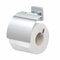 toilet roll holder with lid chrome