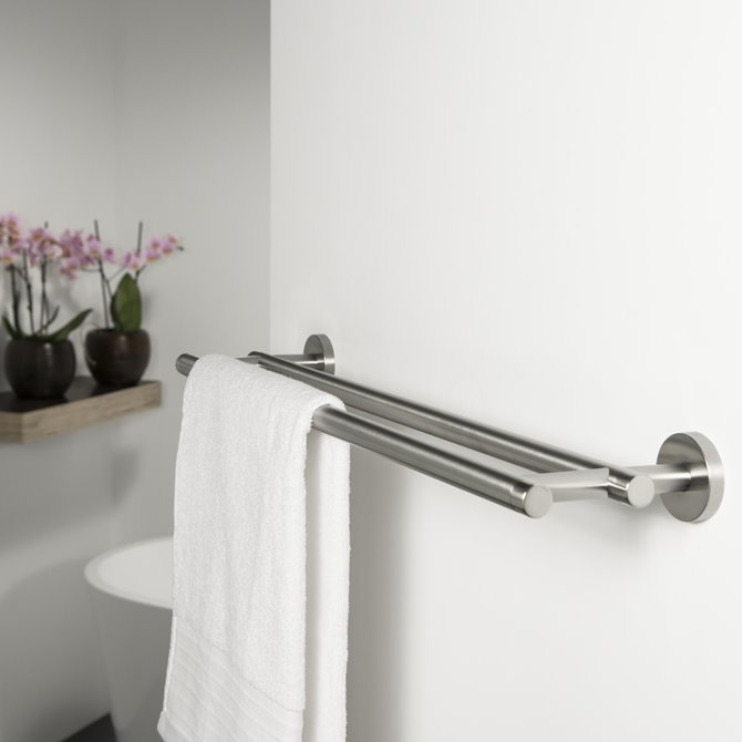 Double towel rack